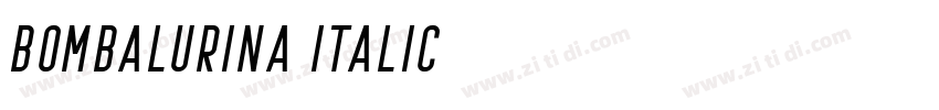 bombalurina italic字体转换
